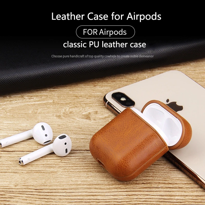 Чехол для наушников Apple Airpod аксессуары iPhone AirPods чехол ключей роскошный кожаный