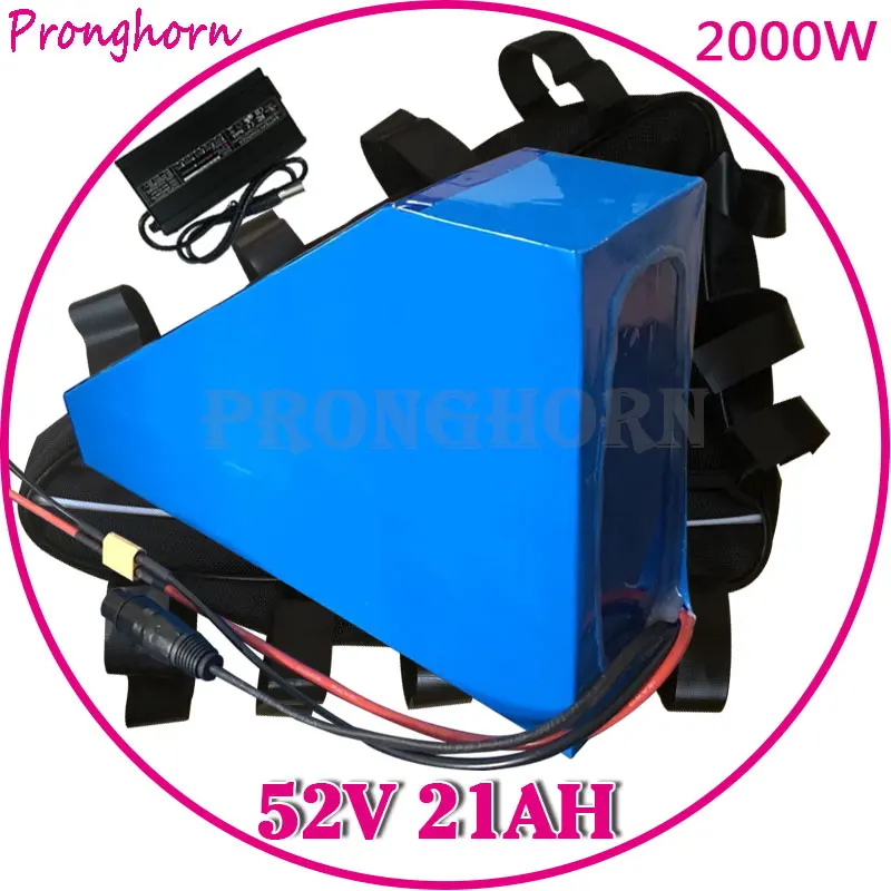 52V 20AH E-Bike Battery 20Ah Triangle Electric Bicycle for 1000W 1500W Motor Bafang/TSDZ2 BBS03 BBSHD BBS02 Free Tax | Спорт и