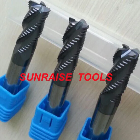 

CNC TOOLS Carbide Square Roughing End Mill  4 flutes D12mm  75mm length HRC55 With coating shipping free