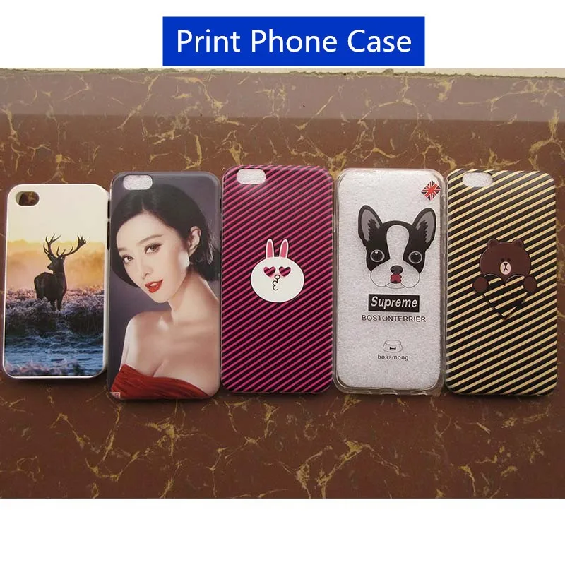 Индивидуальный чехол для телефона с бесплатным покрытием 6 цветов размер A4 УФ
