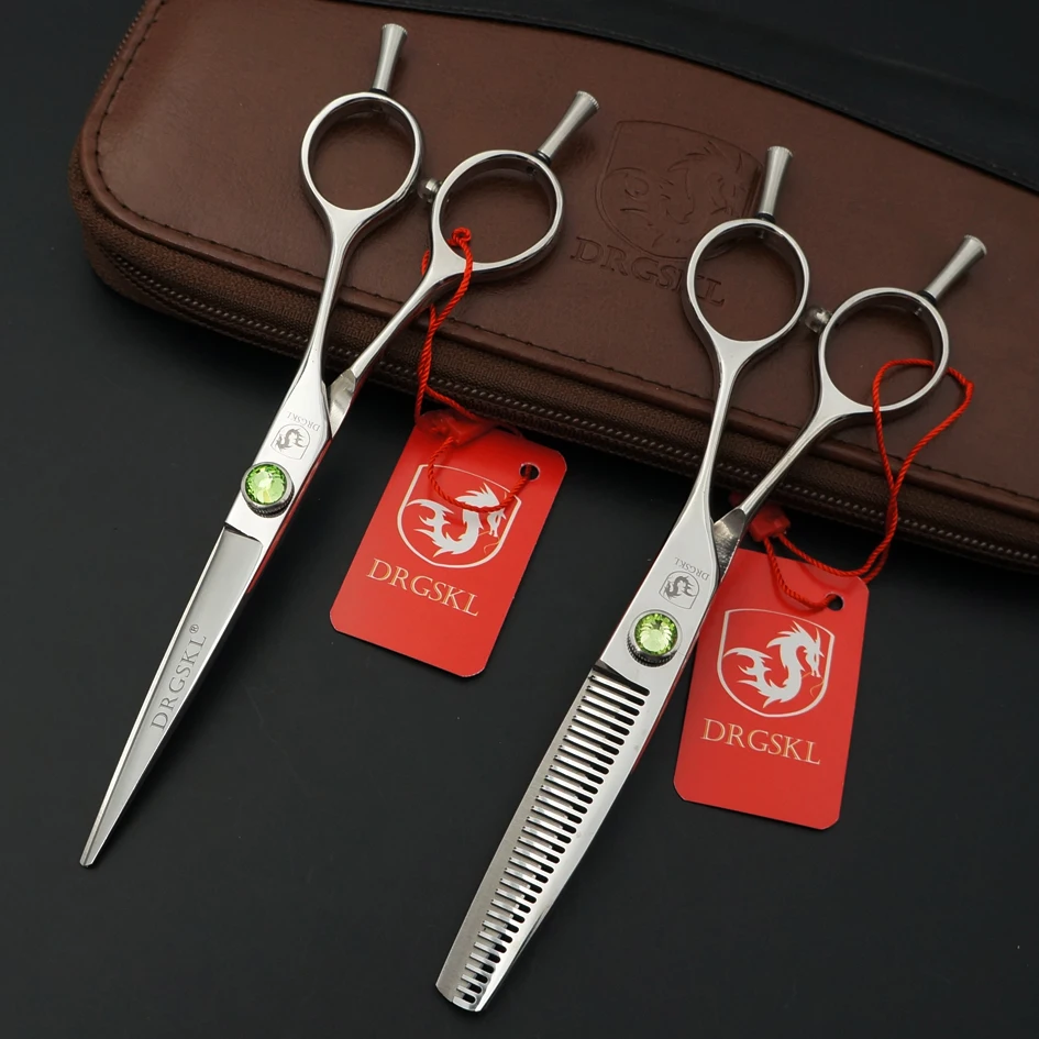DRGSKL симметричные ножницы для стрижки волос Парикмахерская резка, 6 дюймов A-shape Профессиональные Парикмахерские ножницы филировочные ножницы