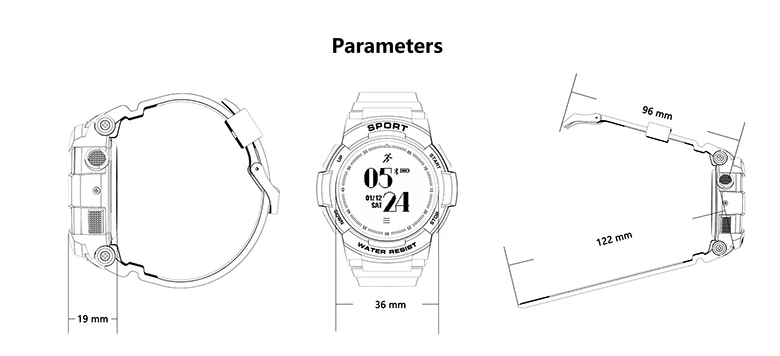 № 1 F6 Smartwatch IP68 Водонепроницаемый Bluetooth 4,0 динамический монитор сердечного ритма умные часы для Android Apple Smart Phone