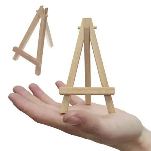 10pcs/lot Mini Artist Wooden Easel Wood Wedding Table Card Stand Display Holder For Party Decor 9*16cm 5