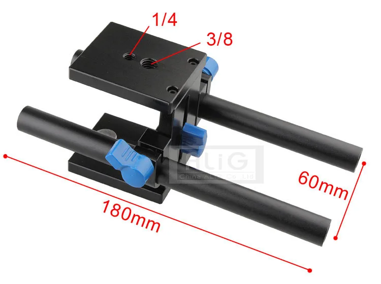 Prix DSLR Rig Caméra Trépied Tête Professionnel Guide Rail Mount 1 4 Vis 6D 5D Mark II 5DIV D600 D800 Photo Studio accessoires