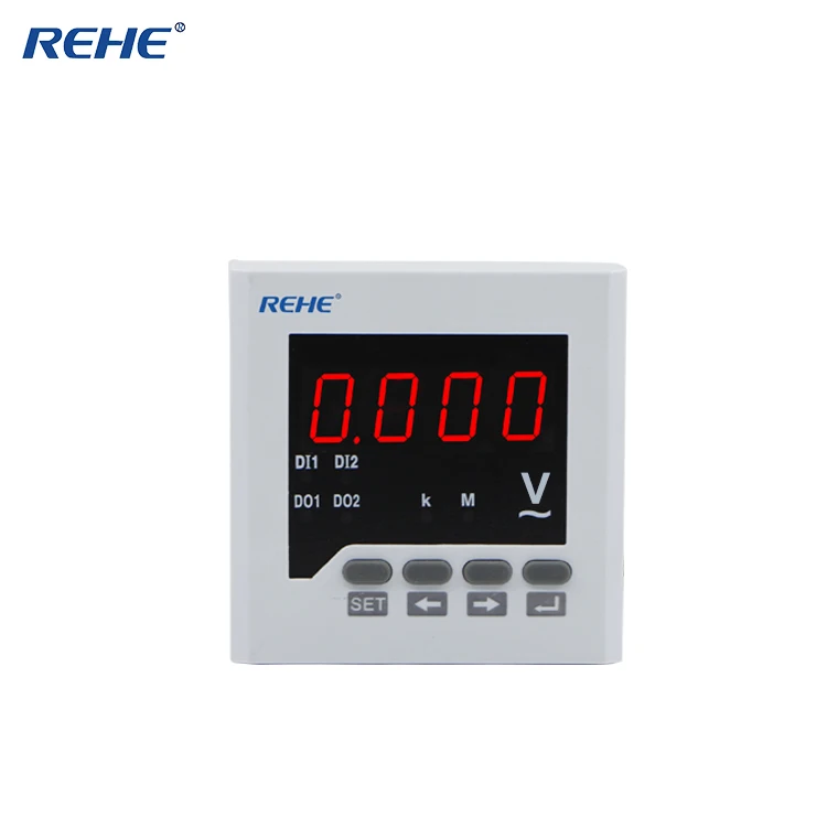 

REHE AC RH-AV71 80*80MM High Quality Digital Single Phase Voltmeter Electric Meter LED