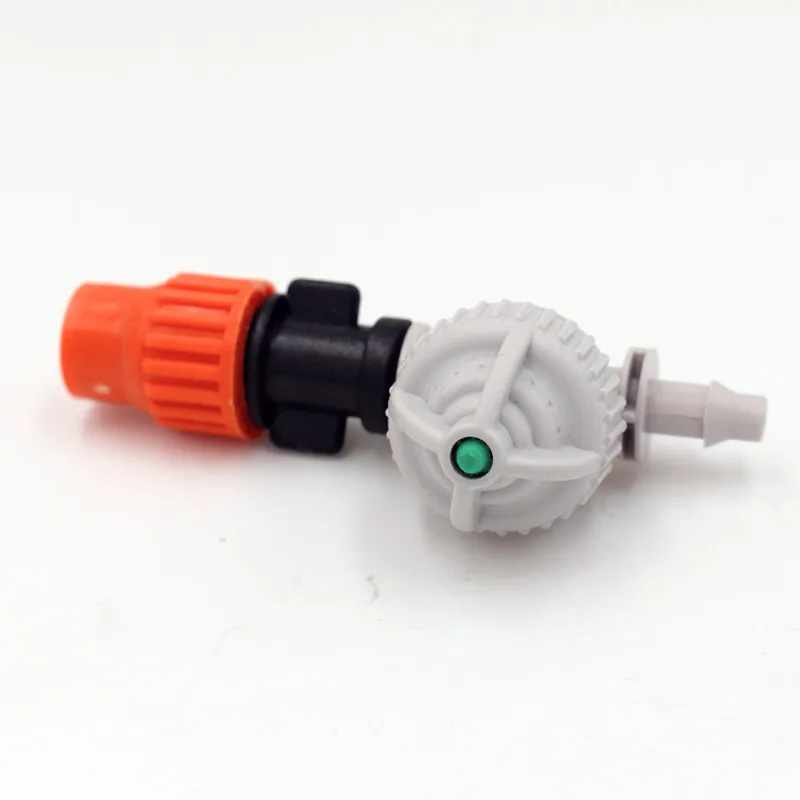 

10pcs/pack Adjustable Mist Sprinkler With 1/4" Antidrip For Micro Greenhouse Irrigation Misting Garden Watering Fitting M185