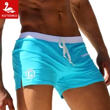 Kotenko Brand Men Man Swimwear Swimming Boxer Shorts Trunks Swimsuits Men’s Sports Swim Suits Briefs Bikini Surf Boardshorts
