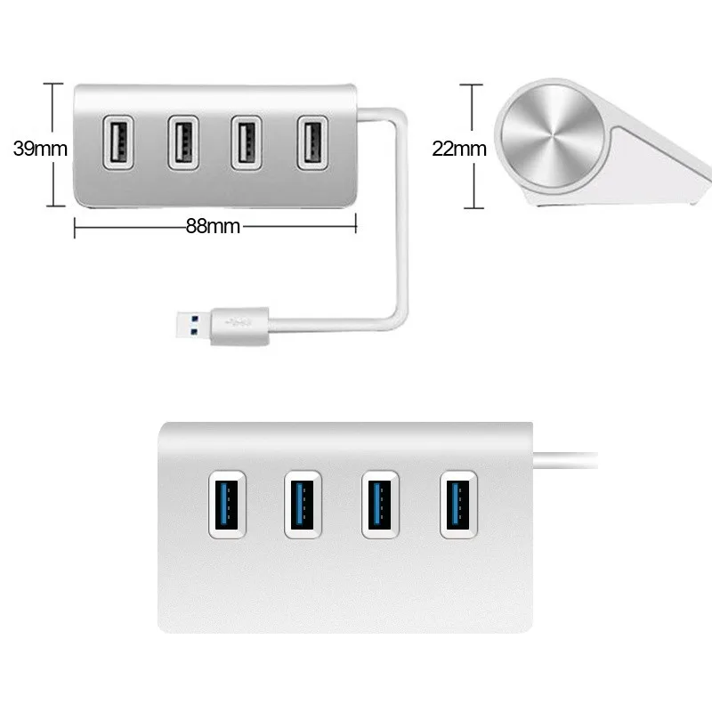 Универсальный адаптер Adaptador Enchufe с несколькими разъемами USB 3,0, 4 порта, мультихаб, разветвитель для Apple Mac, ПК, компьютера, планшета, Stekkerdoos