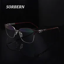 Алмазная оправа для очков для женщин, модная оправа для очков, женские очки с прозрачными линзами, очки без оправы Oculos