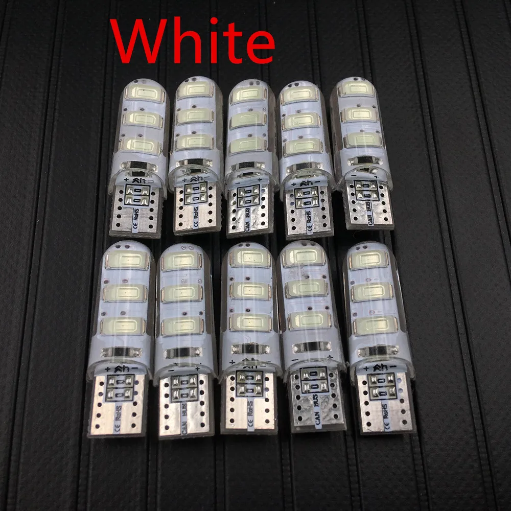 T10 W5W 6 SMD 5730 автомобильная светодиодная силиконовая лампа силикагель