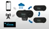 TCOM-SC BT Interphone casque de moto Interphone sans fil Bluetooth casque étanche Interphone LCD FM ► Photo 3/6