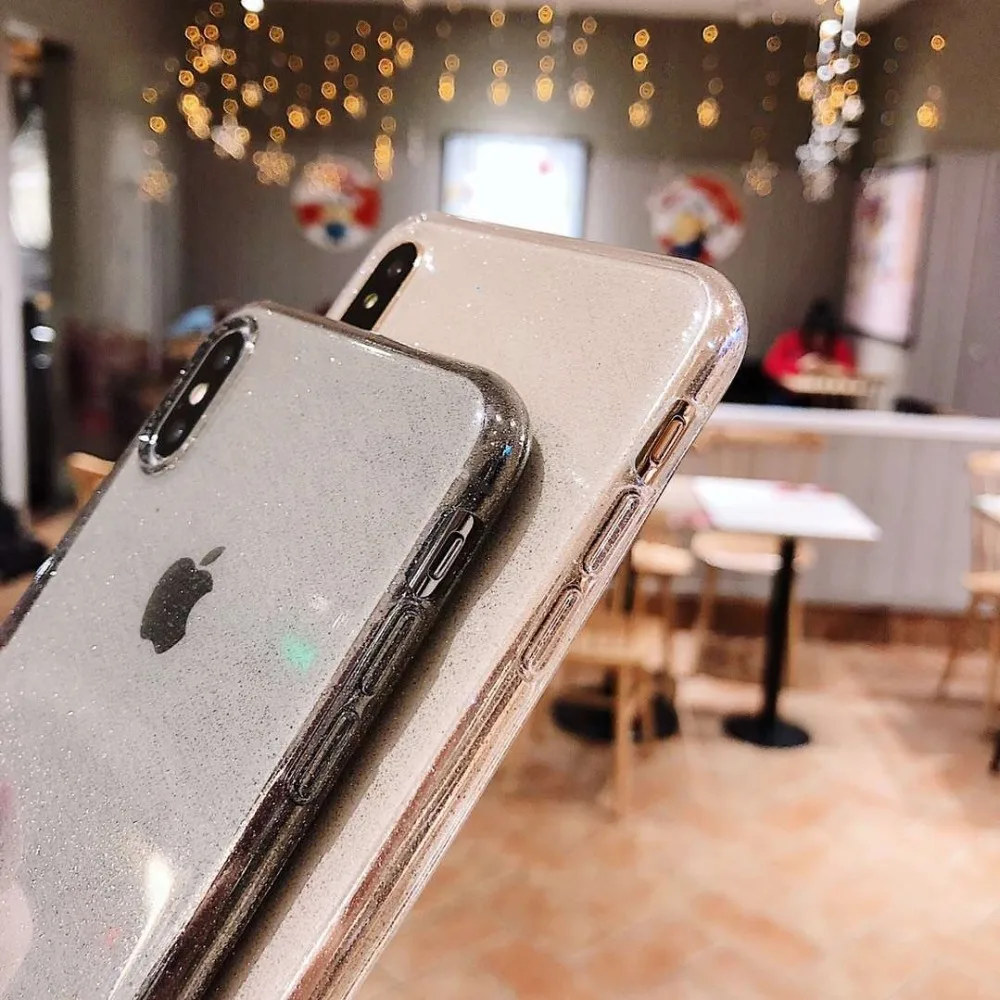 Transparent Glitter Phone Case for Huawei P30 pro Soft Silicone Cover for Huawei P30 P30pro Coque Simple Bling Star Shining Case
