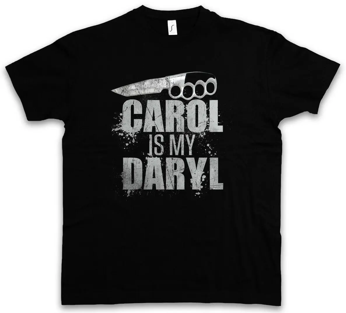 CAROL IS MY DARYL T-SHIRT The Walking Zombie Dead Hunter Knife Zombies Dixon | Мужская одежда