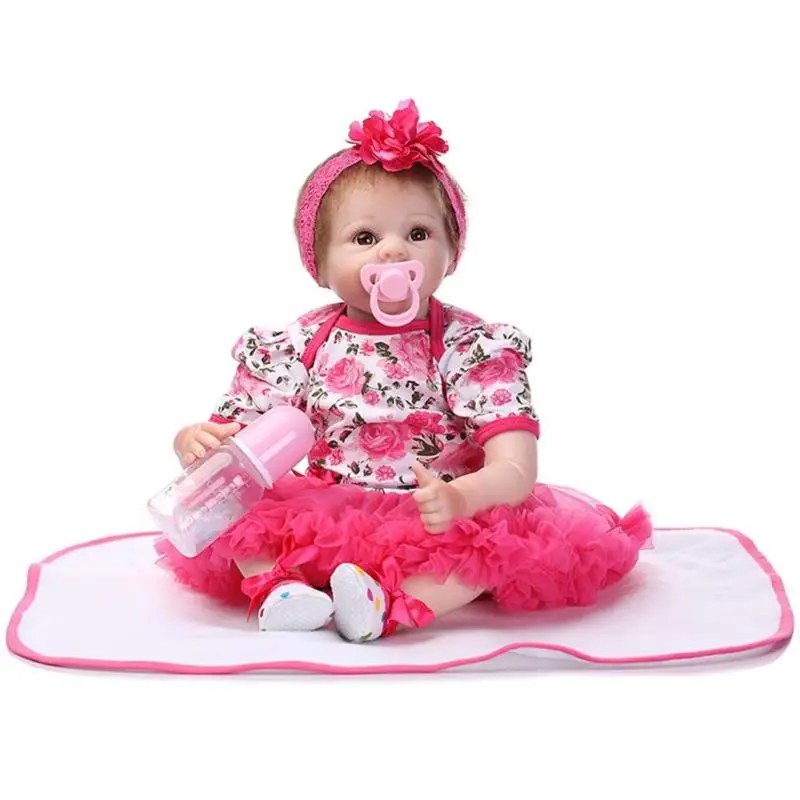 

Simulation Soft Silicone Newborn Baby Doll Kids Playmate Soft Silicone Reborn Baby Dolls Kids Gifts Sleepmate Lifelike Doll
