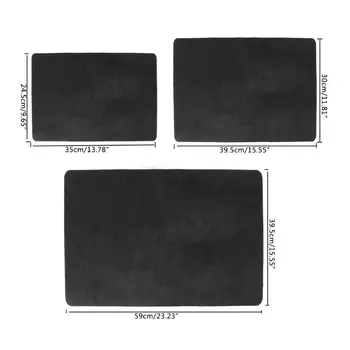 

3 Sizes Black Professional Poker Card Deck Mat Magic Tricks Magician Props Coin Pad