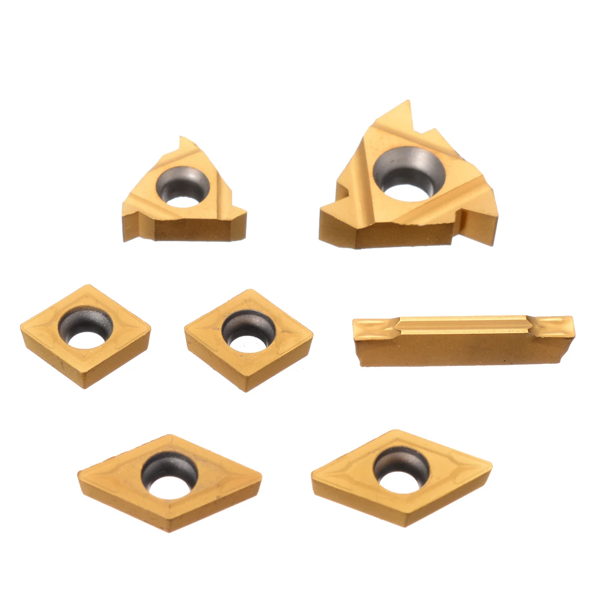 

7pcs/set CCMT060204,11IR,16ER,MGMN200,DCMT070204 Carbide Inserts Internal Turning Tools Lathe Tools Cutter