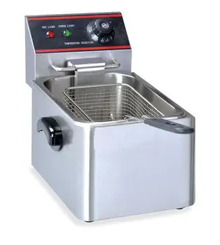 

220(V)2.5(Kw) new single-cylinder fryer Commercial twisted dough-strips potato tower crane French fries machine Single-cylinder