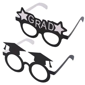

16 Pcs Graduation Grad Hat Glasses Funny Novelty Party Favors Eyewears Photo Booth Props for Graduation Dinner Party