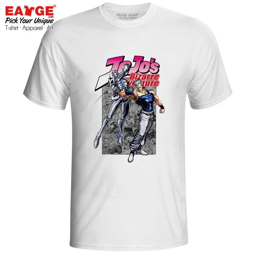 

Jean Pierre Polnareff And Silver Chariot T-shirt JoJo's Bizarre Adventure Stardust Crusaders T Shirt EATGE Women Men Top Tee