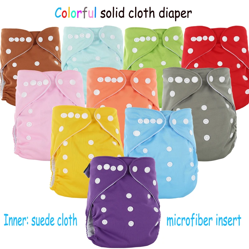 Подгузник однотонный многоразовый из микрофибры один размер|nappies manufacturers|diaper bag