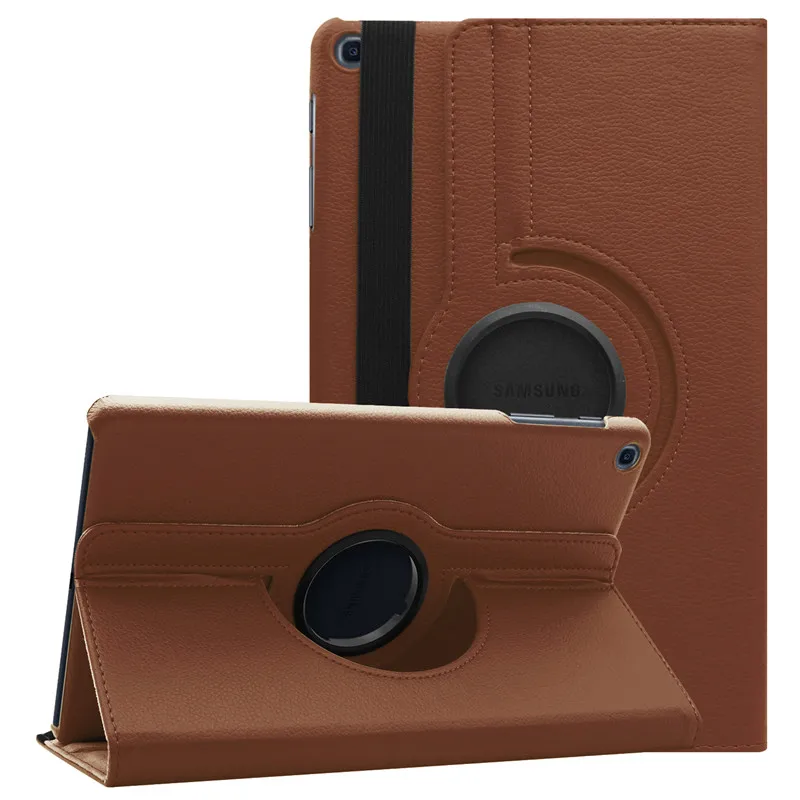 Для samsung Galaxy Tab A 10," SM-T510 SM-T515 чехол для планшета вращающийся на 360 градусов чехол для Galaxy Tab A 10,1 T510 - Цвет: Brown