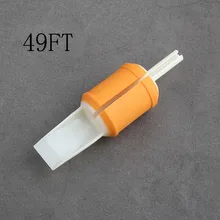 49F) 20 шт 30 мм Одноразовые плоские/Magnum трубки оранжевый мягкий силиконовый Татуировка ручка прозрачные пластиковые трубки точный комбо бесплатно