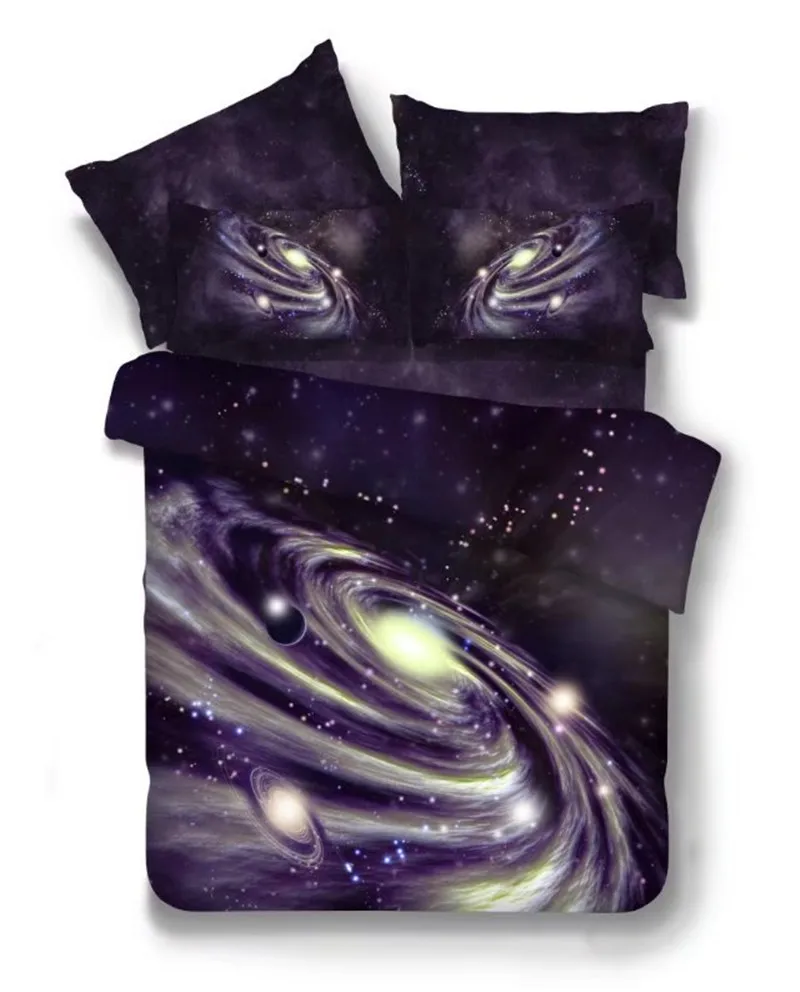 Фантазия Туманность 3D принт Постельное белье современный Galaxy шлифовка одеяло крышка Звездное небо постельное белье близнец полный Size41 - Цвет: XF102J14