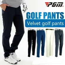 Pgm Golf Pants Men Golf Club Pgm Sports Trouser For Men Thicken Keep Warm Long Pants Winter Stretch Slim Golf Clothing D0489