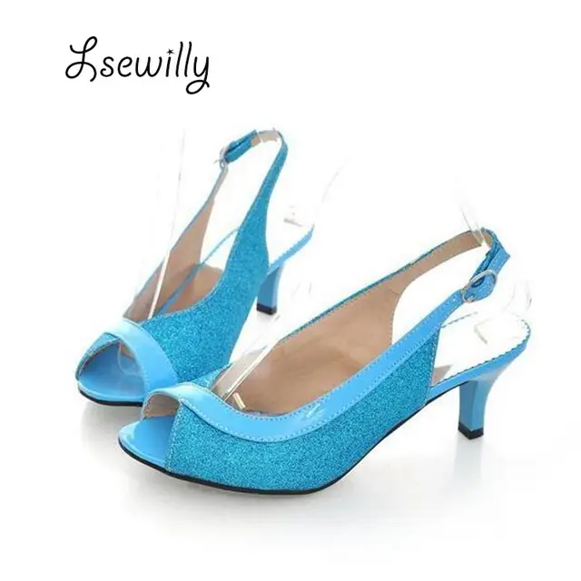 Lsewilly Plus Size 30-46 New 2016 Summer Fashion Women Sandal Casual Medium Heels Flip Flops Women Open Summer Style Shoes AA302