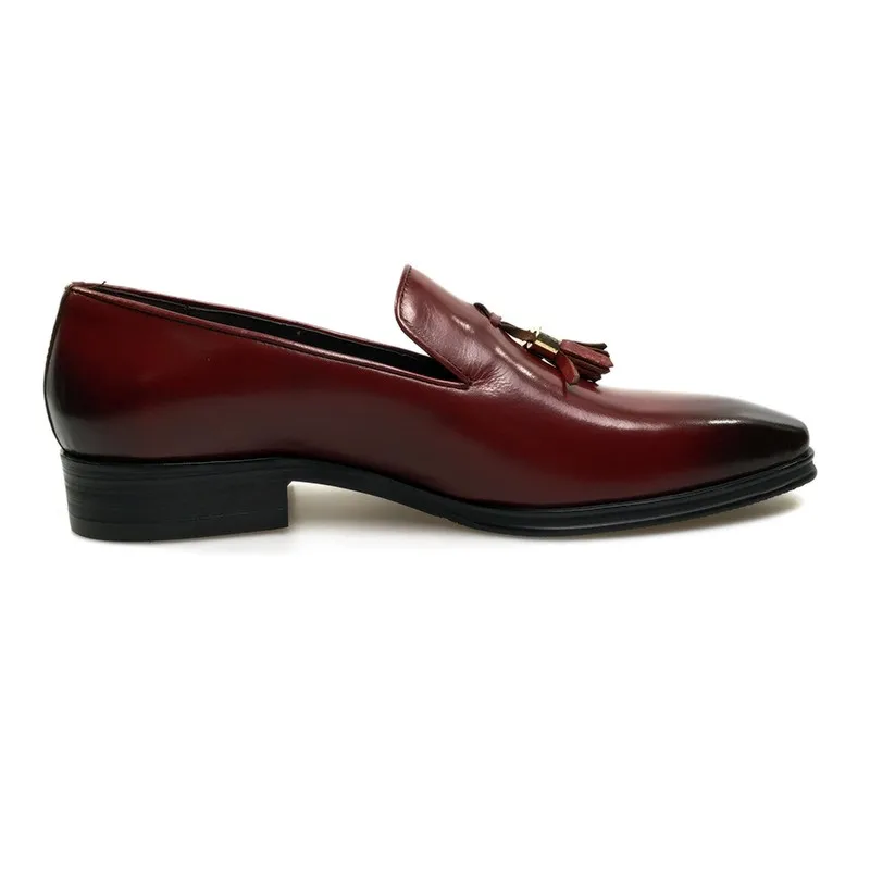 2019 Vestido Couro Casamento Marca Calçados black Dos Topo Sapatas Masculinos De Homem Homens Preto Moda Genuíno Italiano Brown Formal Negócios Novo Borla Sapatos E8OTxEYwq