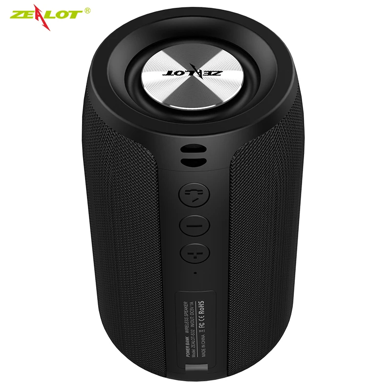 Zealot S32 Bluetooth динамик fm-радио портативный маленький беспроводной динамик сабвуфер поддержка tf-карты, u-диск