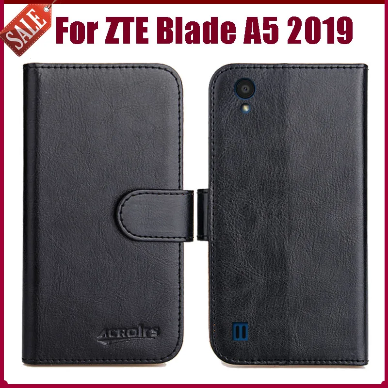

Leather Wallet For ZTE Blade A5 2019 Case High Quality 6 Colors Flip Protective Cover For ZTE Blade A5 2019 Case Phone Bag