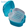 HAICAR 1PC High Quality Practical Denture Bath Box Case Dental False Teeth Storage Box with Hanging Net Container Pretty ► Photo 2/6