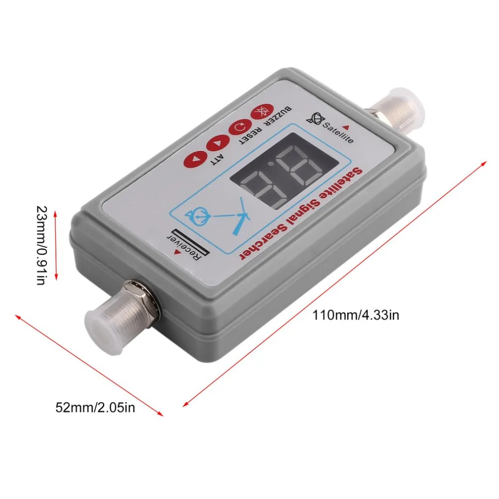 Миниатюрный портативный цифровой антенны сканер спутникового сигнала ЖК-дисплей зуммер JS-SF05 спутниковый ТВ-приемник метр ТВ сигнала