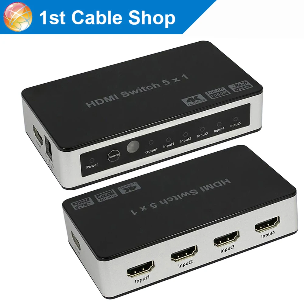 UHD HDMI 2,0 коммутатор 4X1 HDCP 2,2 HDMI KVM 2X1 HDMI 1080P коммутатор 3X1 5X1 HDMI для HDTV DVD PS4 ПК ноутбука STB