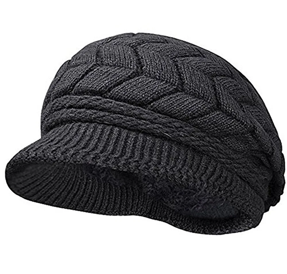 wool hat with visor