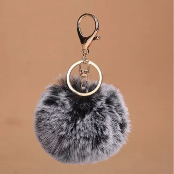 

Sell at a loss! Girl Women Cell Phone Car Handbag Pendant Accessory Decoration Charm Gradient Faux Fur Ball PomPom New