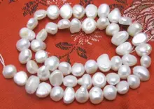 Perle BAROQUE d'eau douce blanche naturelle, 5 pièces, 4-5mm, en vrac, 14 pouces, livraison gratuite, photo de qualité à la mode