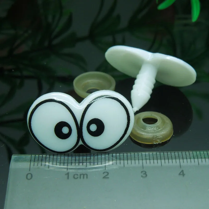 28*17 мм белый/черный мультфильм пластиковые безопасные игрушечные глаза ручной работы аксессуары для DIY плюшевые куклы животных куклы изготовление 30 шт./лот
