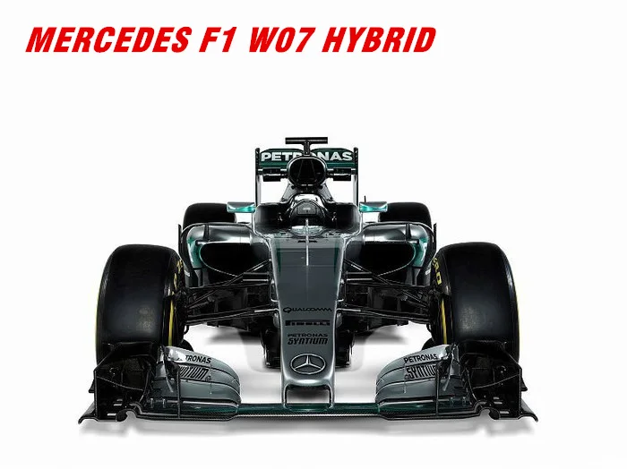 Новинка 2017 гибридная металлическая модель Mercedes F1 W07 1:18 Bburago игрушечные машинки