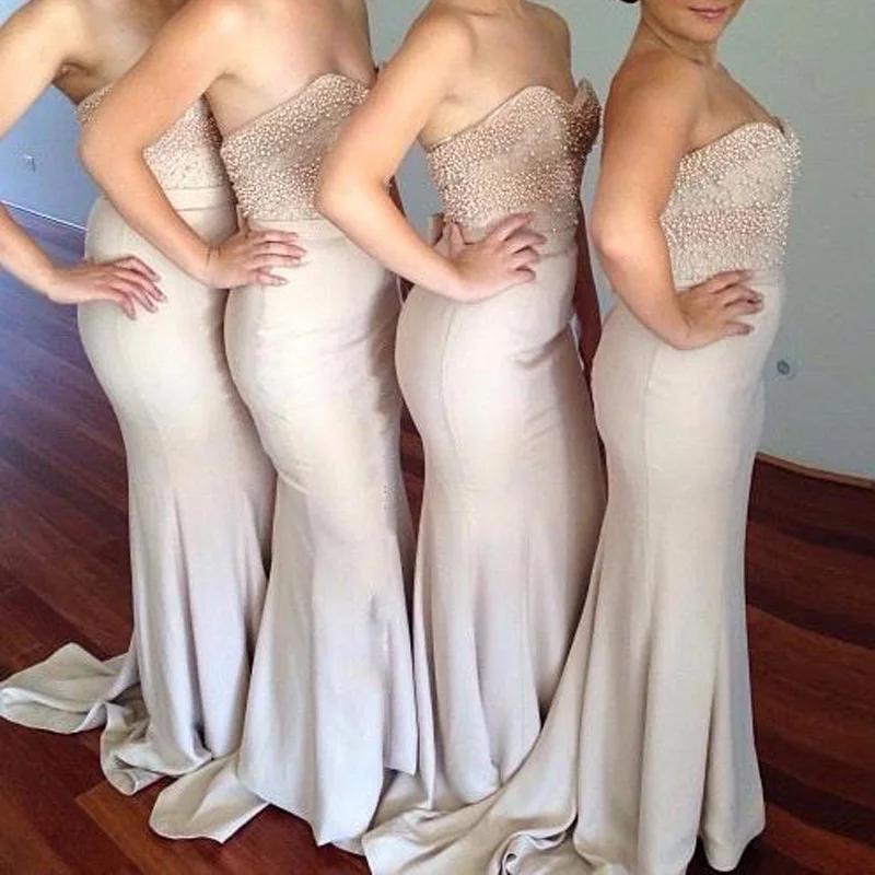 Parti De Taille Plus Sirène Robe Longueur Sur Soirée parole Robes Faite Perlée Commande Bretelles Longue Formelle Simple qYpxPgZ