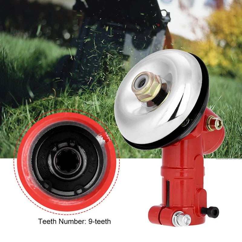 

New Gear Head Gearhead Gearbox 26mm Dia. 9-teeth For Brush Cutter Trimmer Parts
