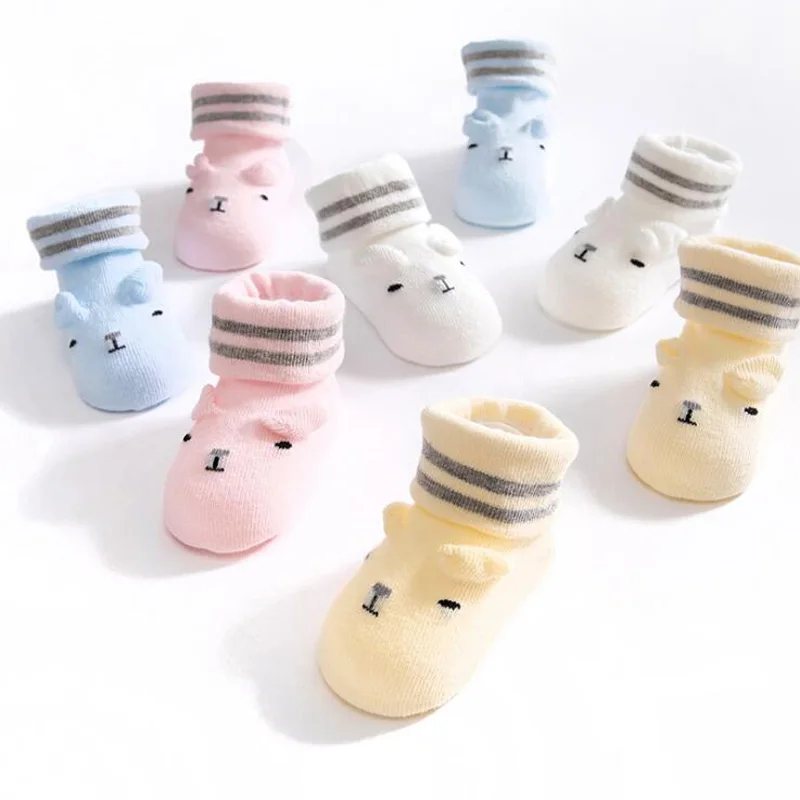 Новинка; модные милые детские носки для малышей с мультипликационным принтом; носки для малышей