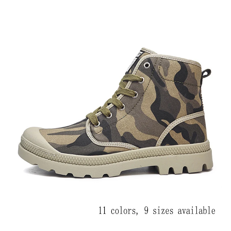 

2019 New Large Size High Canvas Shoes Men's Shoes Breathable Sports Shoes Thick Bottom Boots 11 Colors 9 Sizes Optional