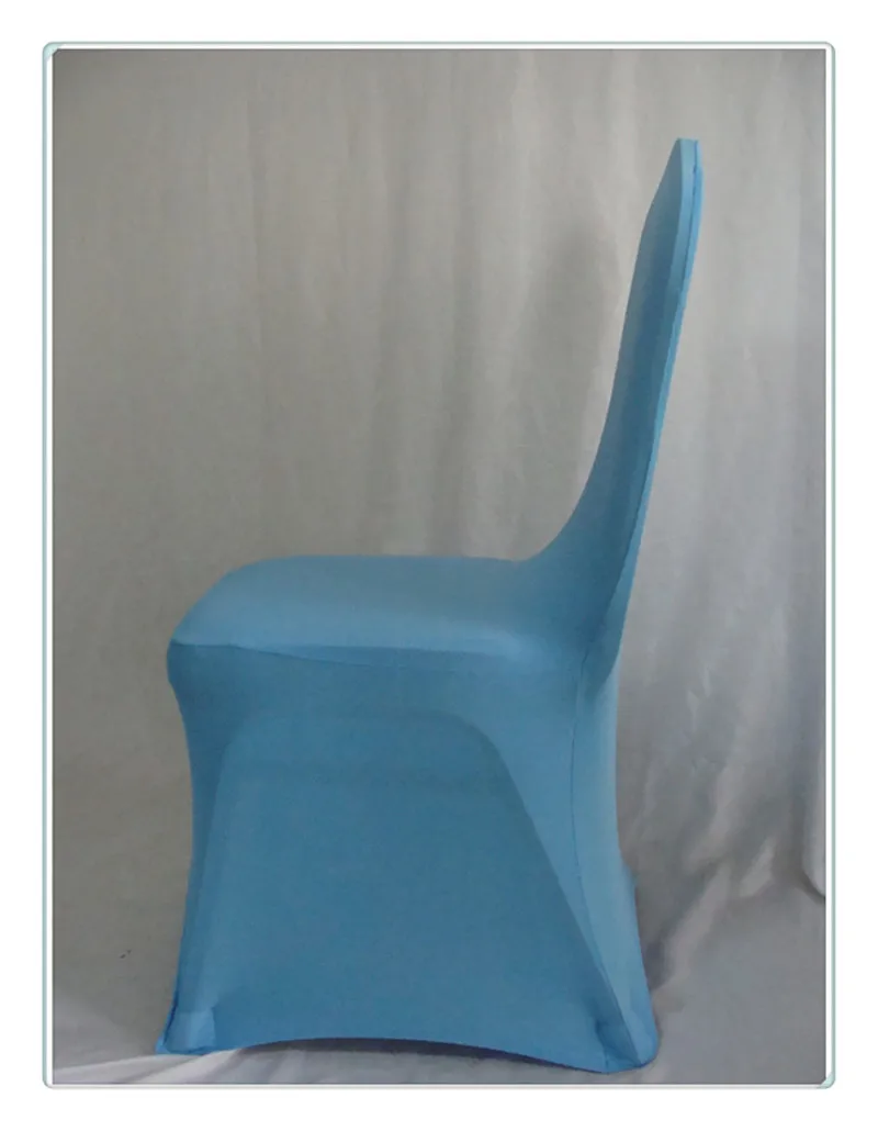 Free Shipping 100pcs Premium sky blue spandex chair cover wedding gifts