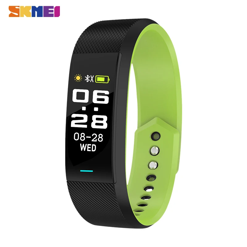 

SKMEI Smart Bracelet Men Women 3D Color Touch Screen Call Reminder Watch Heart Rate Sleep Monitoring Pedometer Wristwatches B25