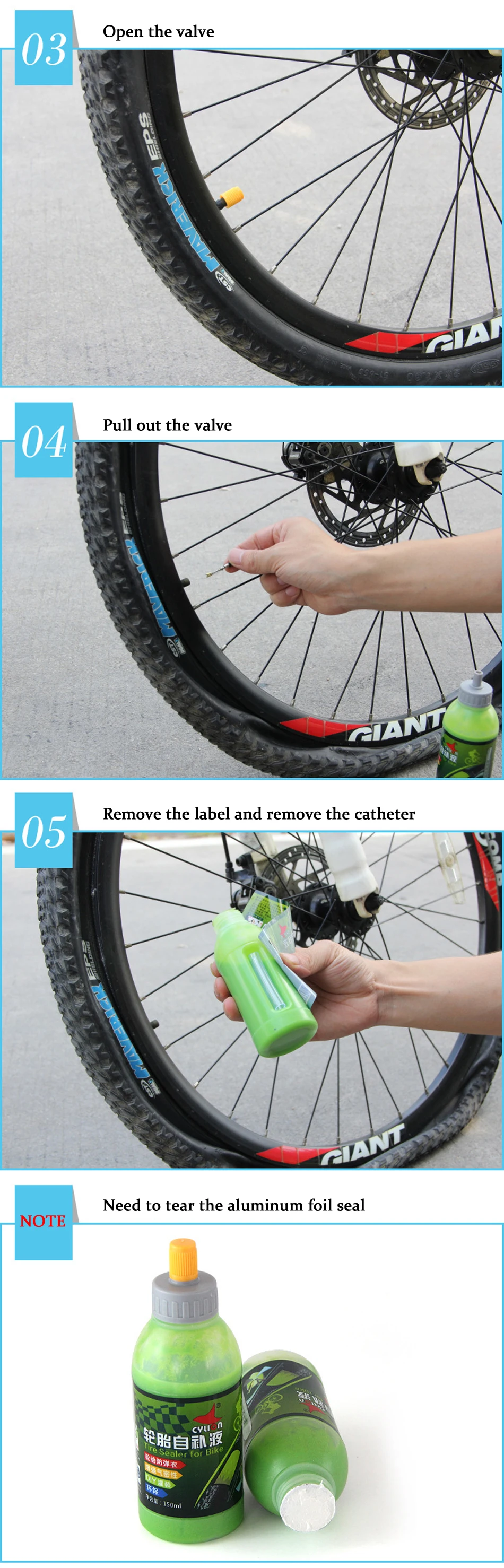 cola fluido pneu de emergência fix ferramenta reparo da bicicleta