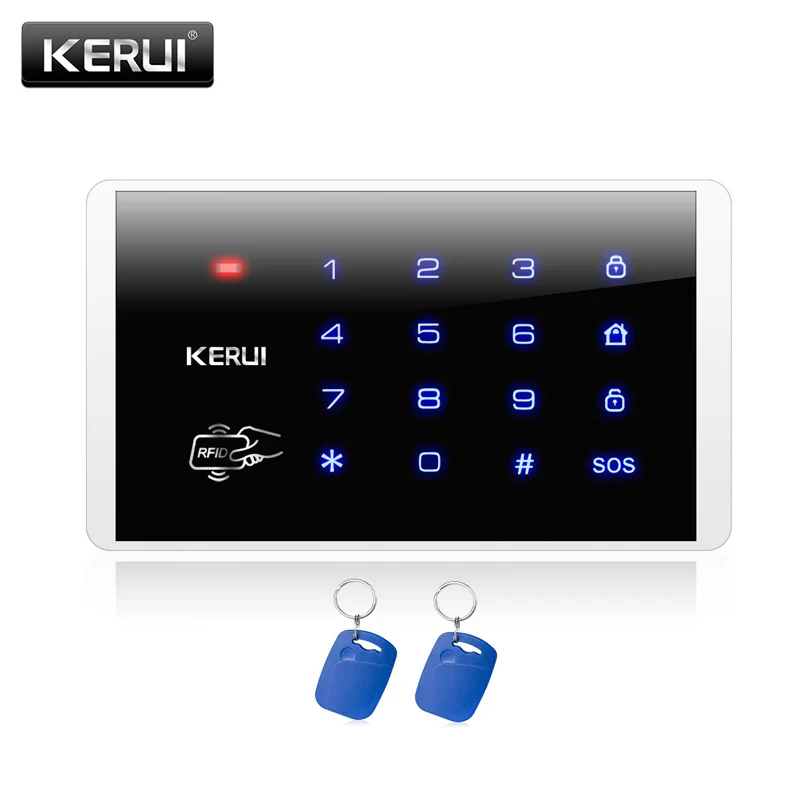 KERUI Новый K16 RFID сенсорная клавиатура для Беспроводной PSTN GSM сигнализация Системы s охранная Система контроля доступа беспроводная