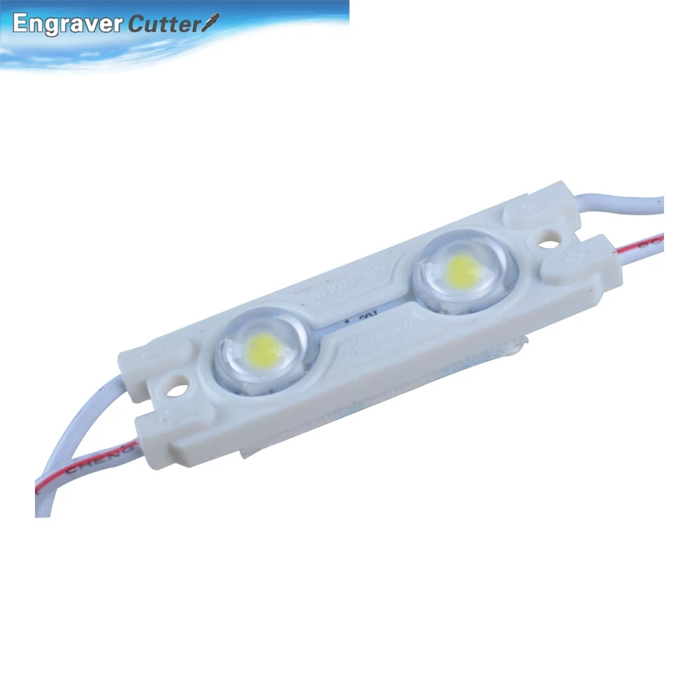 

100pcs, SMD 5050 Waterproof LED Module (2 LED, White light, 0.48W, L41 x W15mm)