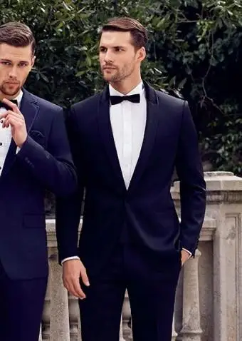 Men Wedding Suit Tuxedo Kingsman Shawl Lapel Grooms Tuxedos Navy Men Wedding Suit Tuxedo Kingsman Shawl Lapel Grooms Tuxedos Navy Blue Suits For Ko5658a